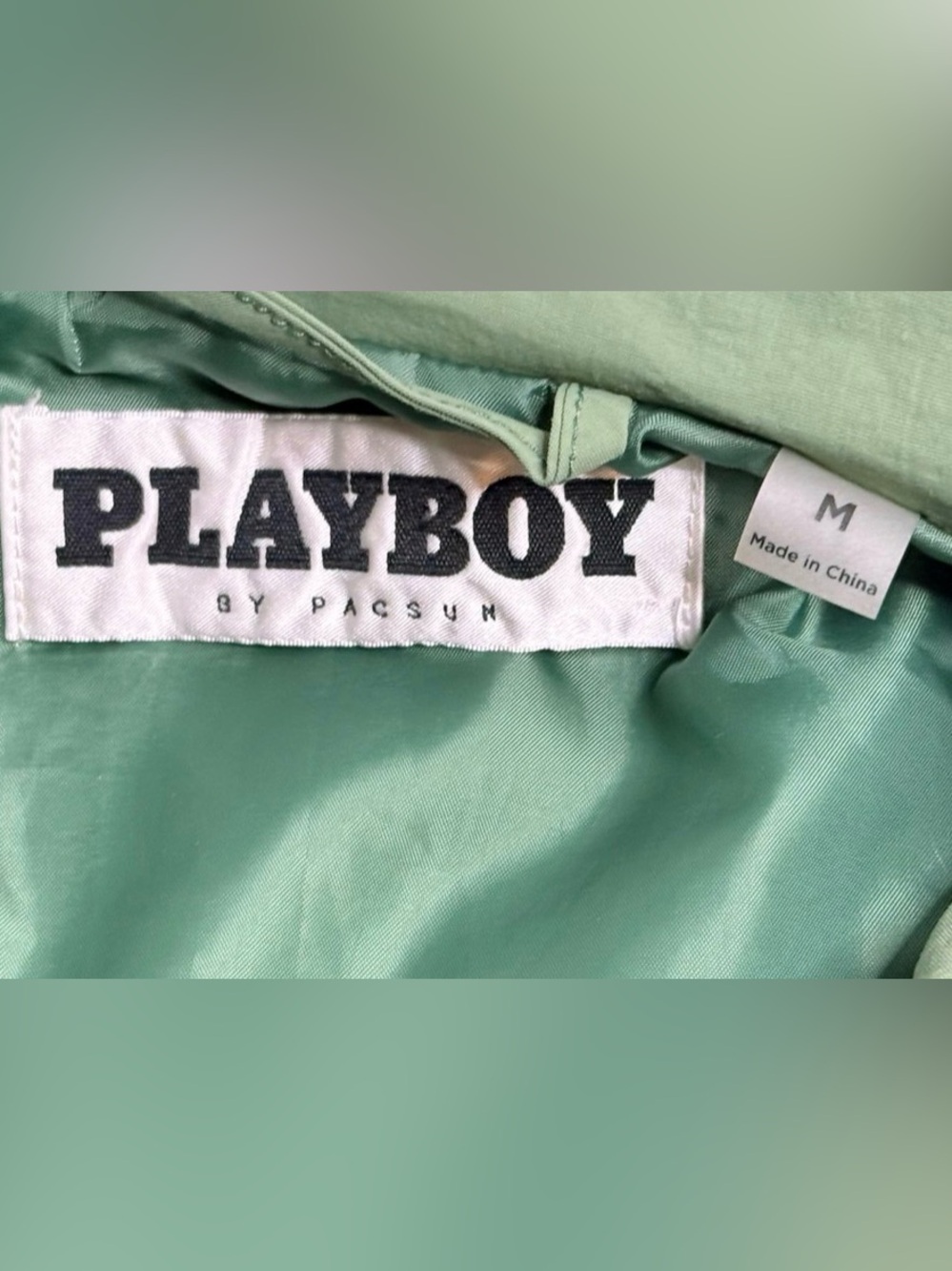 Playboy Men’s Clubs Coaches Green Jacket Lightweight Medium - Picture 5 of 11